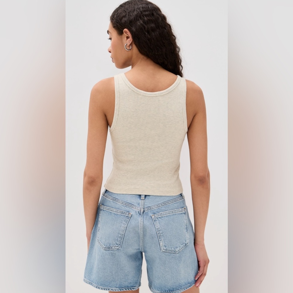 perfectwhitetee Light Blue Ribbed Tank Top - Picture 8 of 8